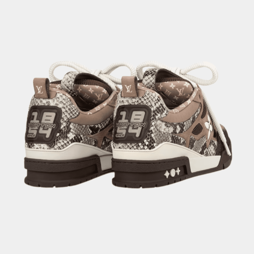 Louis Vuitton LV Skate Sneaker Brown Snakeskin