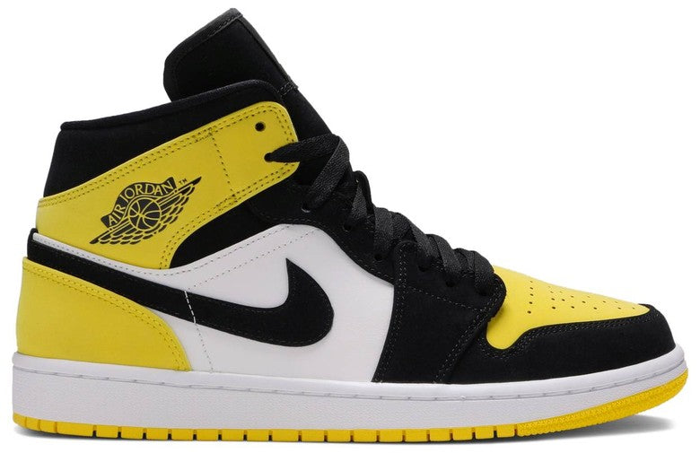 Nike Air Jordan 1 Mid 'Yellow Toe Black'