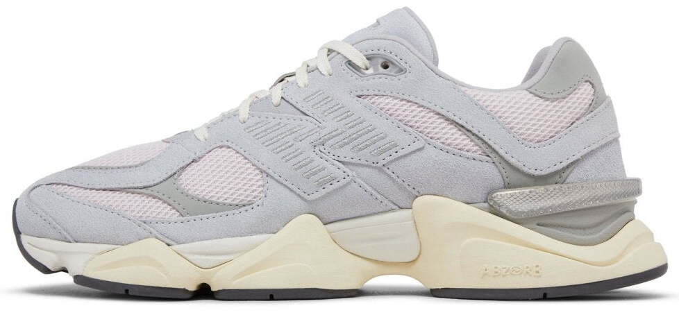 New Balance 9060 'Pink Granite Silver Metallic Silver Cinza'