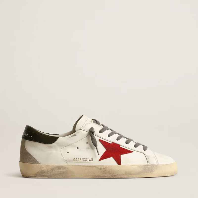 Golden Goose Super-Star White Red